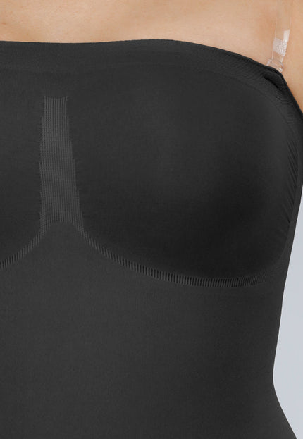 NEW300425 Zwarte Shapewear Playsuit met Lifteffect en Afneembare Bandjes
