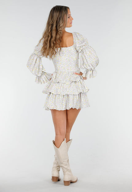 NEW300725 Beige Hoge Cowboylaarzen