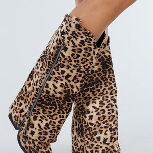 NEW300725 Luipaard Overlap Cowboylaarzen