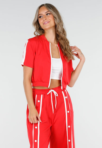 NEW300725 Rode Set met Vestje en Wijde Broek