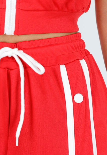 NEW300725 Rode Set met Vestje en Wijde Broek