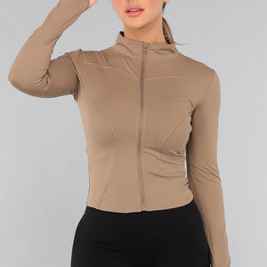 NEW3010 Camel Sportvestje met Rits