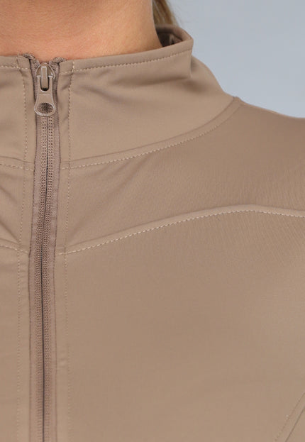 NEW3010 Camel Sportvestje met Rits