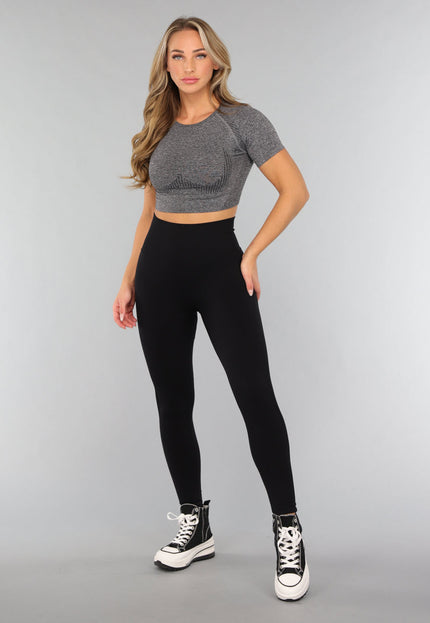 NEW3010 Cropped Sporttop in Grijs