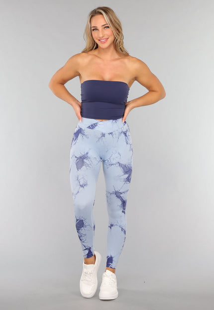 NEW3010 Donkerblauwe Padded Bandeau Top