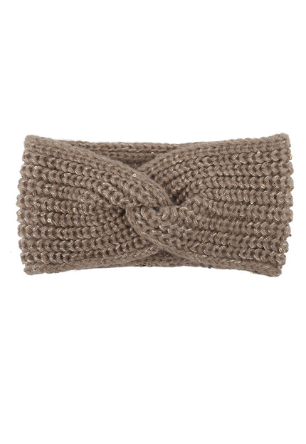 NEW3010 Gebreide Haarband met Pailletten