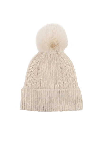 NEW3010 Gebreide Muts met Pompon