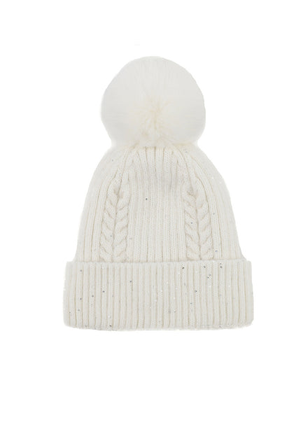 NEW3010 Gebreide Muts met Pompon