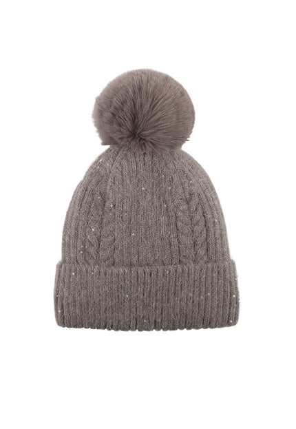 NEW3010 Gebreide Muts met Pompon