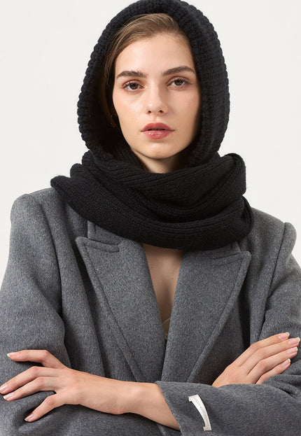 OP=OP.51.NL Gebreide Sjaal met Capuchon