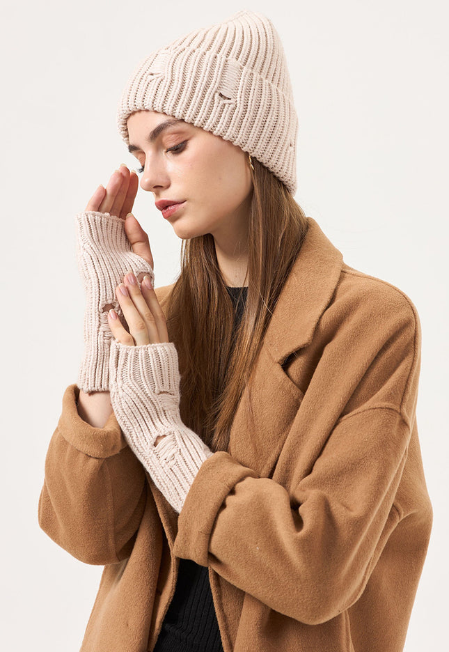 NEW3010 Grove Gebreide Ripped Muts