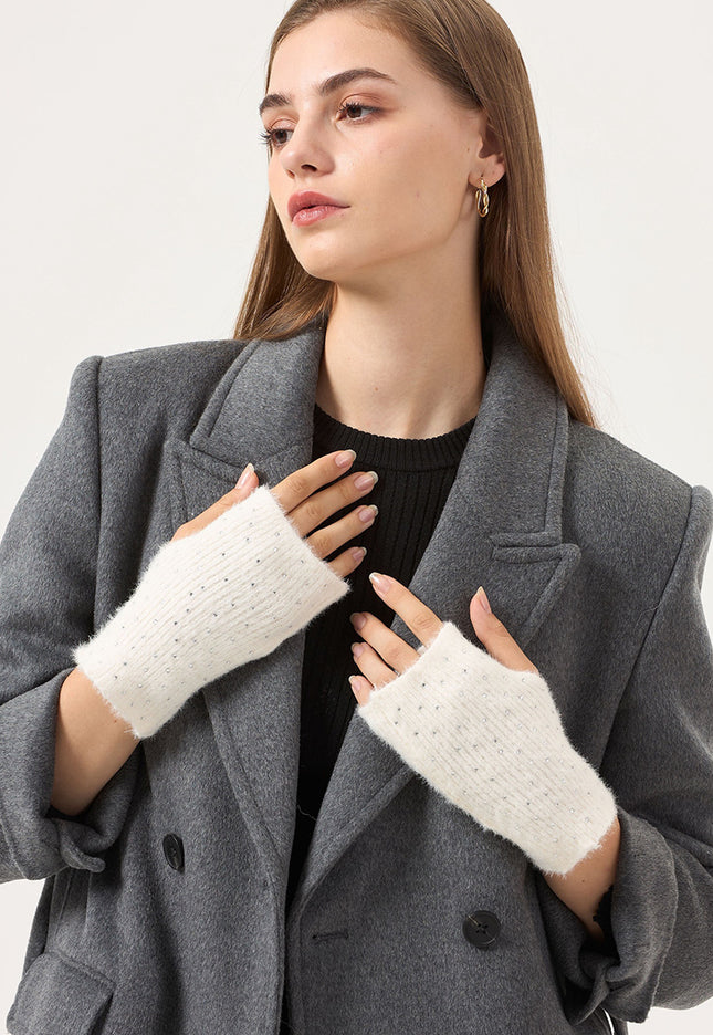 NEW3010 Halve Hanschoenen met Strass Steentjes