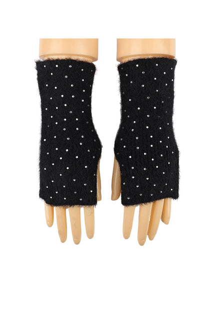 NEW3010 Halve Hanschoenen met Strass Steentjes