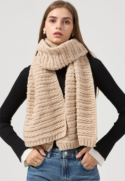 OP=OP.40.NL Kabel Gebreide Shimmer Sjaal