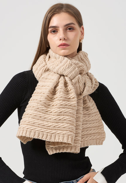 OP=OP.40.NL Kabel Gebreide Shimmer Sjaal