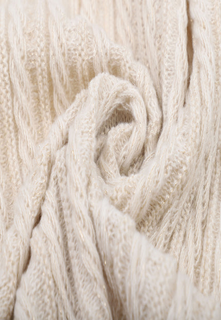 OP=OP.40.NL Kabel Gebreide Shimmer Sjaal
