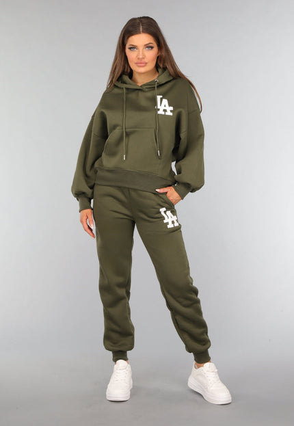 OP=OP.32.NL Khaki Joggingpak met Tekst