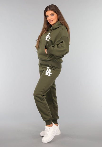 OP=OP.32.NL Khaki Joggingpak met Tekst