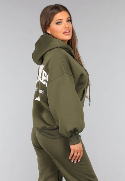 OP=OP.32.NL Khaki Joggingpak met Tekst