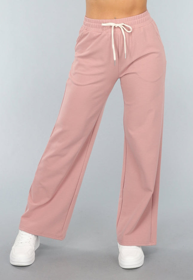 NEW3010 Oudroze Wide Leg Lounge Broek