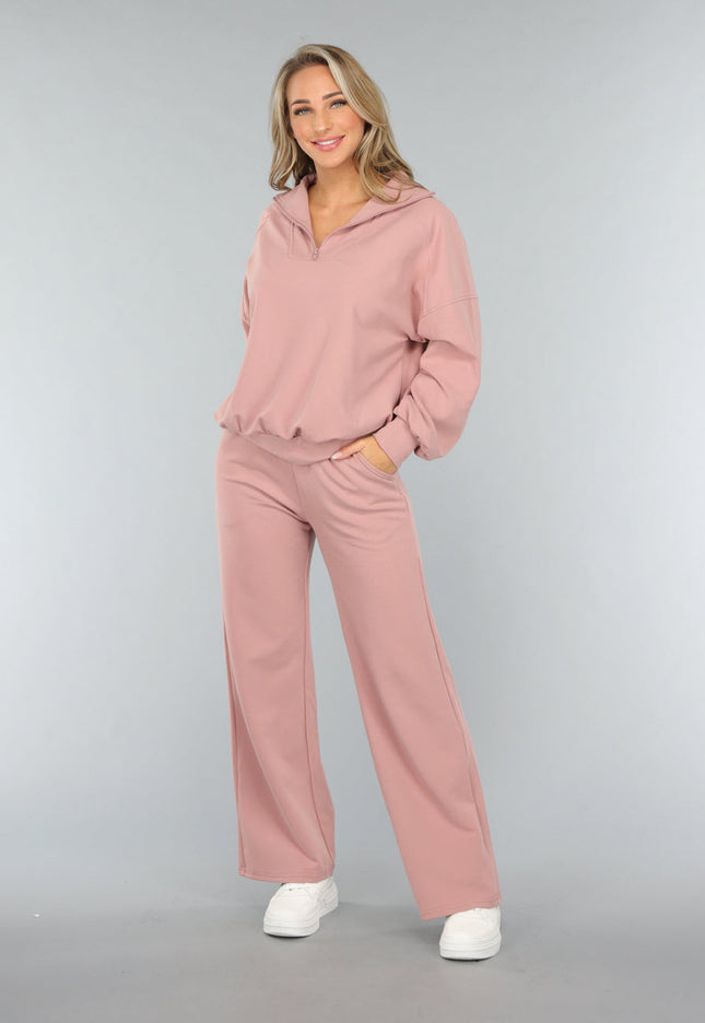 NEW3010 Oudroze Wide Leg Lounge Broek