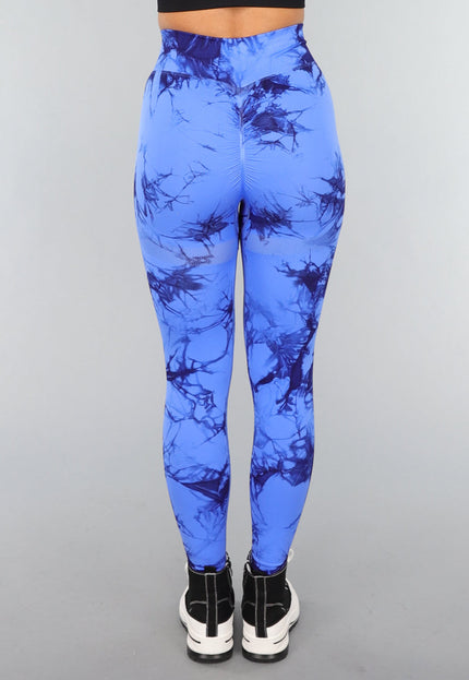 NEW3010 Scrunch Fitness Legging met Print en Overslag
