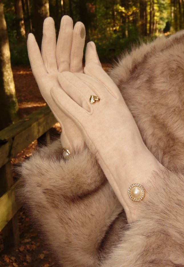 OP=OP.05.NL Zachte Handschoenen met Gouden Details