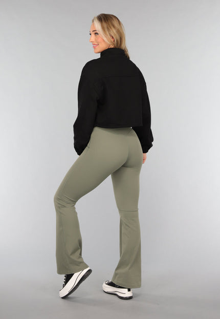 OP=OP.51.NL Zwart Cropped Sportvest