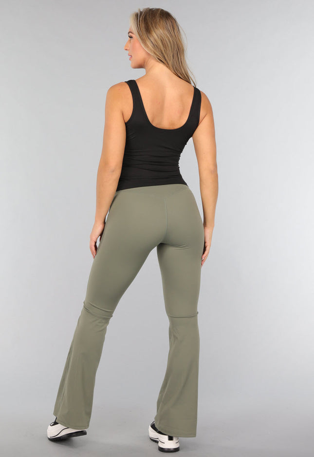 OP=OP.37.NL Zwarte Rib Tanktop met Pads