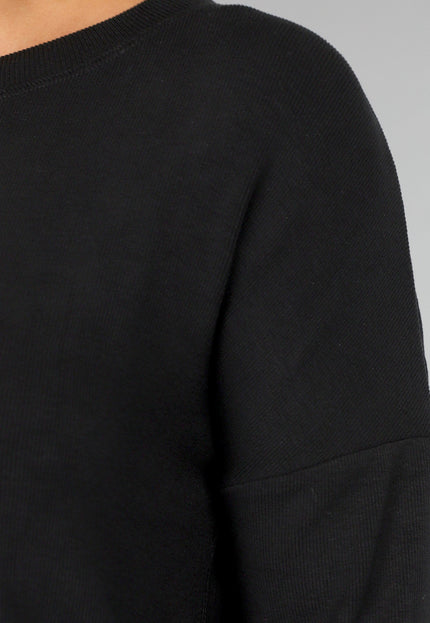 NEW3010 Zwarte Sportieve Top met Open Rug