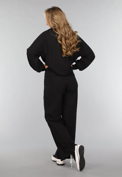 NEW3010 Zwarte Wide Leg Jogger