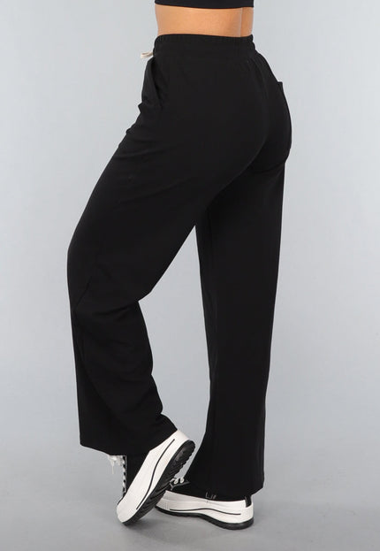 NEW3010 Zwarte Wide Leg Jogger