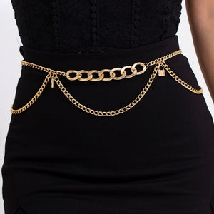 NEW3011 Gouden Heup Bodychain