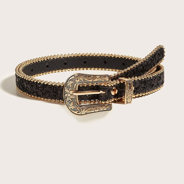 NEW3011 Gouden Parel Riem met Sierlijke Gesp