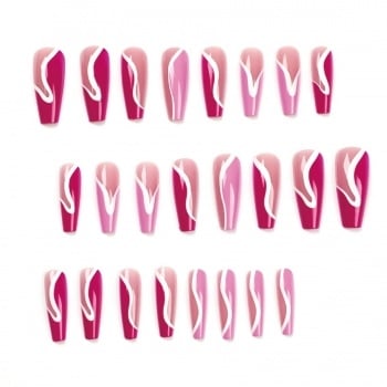 NEW3011 Multi Roze Swirl Nepnagels