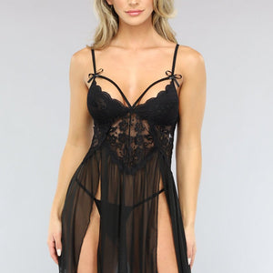 NEW3101 Zwarte Triangel Babydoll Dress