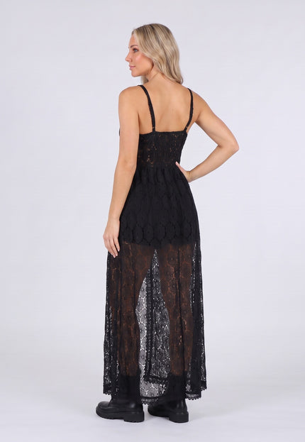 NEW3105 Zwarte Boho Playsuit