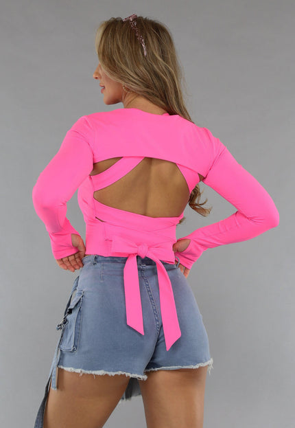 OP=OP.05.NL Neon Roze Bolero