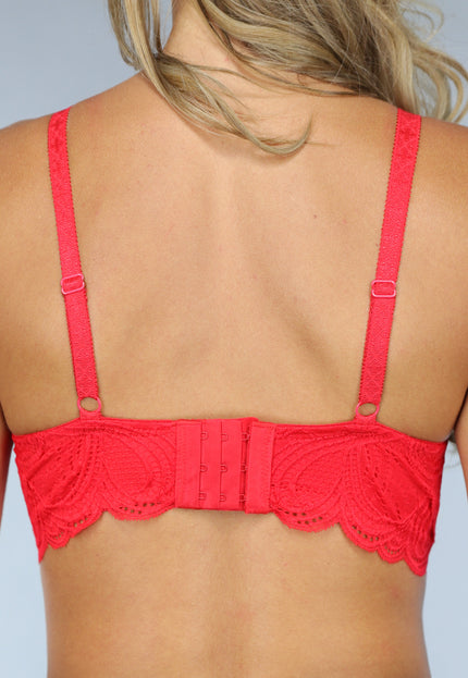 OP=OP.09.NL Rode Kanten Crop Top met Padding