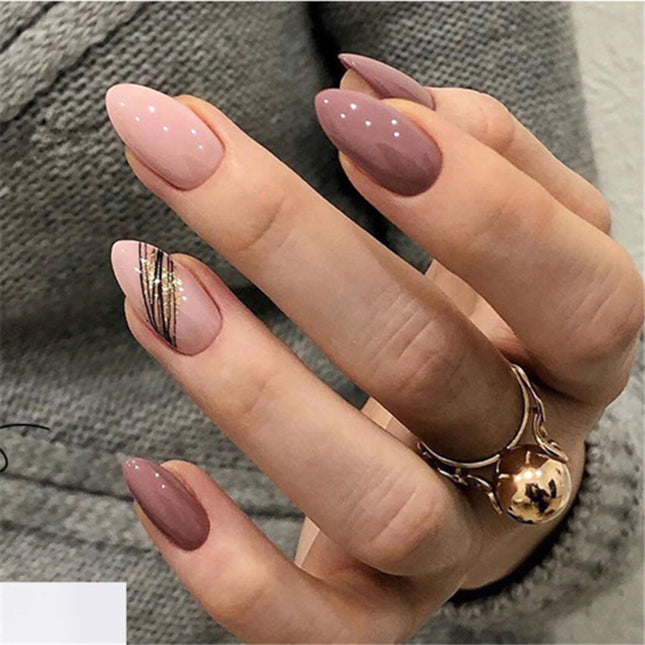 Nude Kunst Nagels met Design