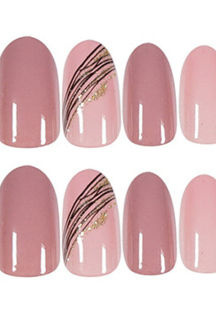 Nude Kunst Nagels met Design