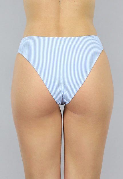OP=OP.! Blauw Gestreept Bikini Broekje