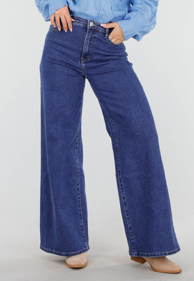 OP=OP.! Blauwe Wide Leg Jeans