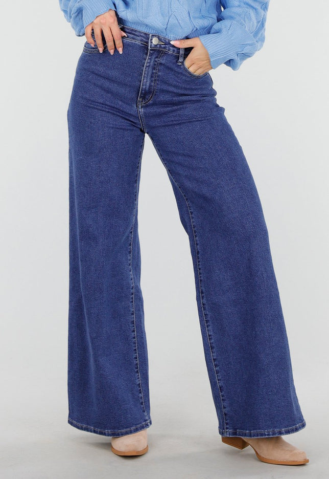 OP=OP.! Blauwe Wide Leg Jeans