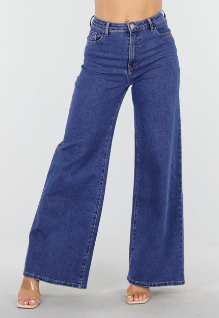 OP=OP.! Blauwe Wide Leg Jeans