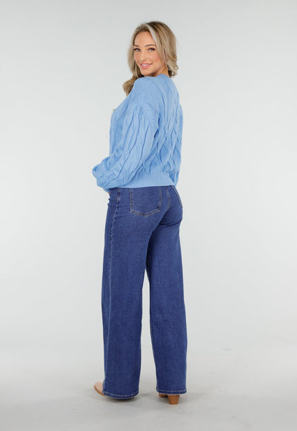 OP=OP.! Blauwe Wide Leg Jeans