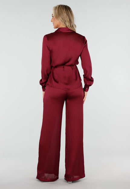 OP=OP.! Bordeaux Satijnlook Matching Set
