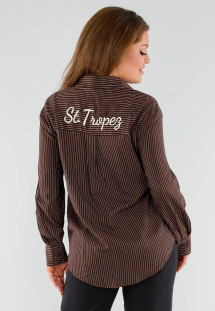 OP=OP.! Bruin Gestreepte St. Tropez Blouse
