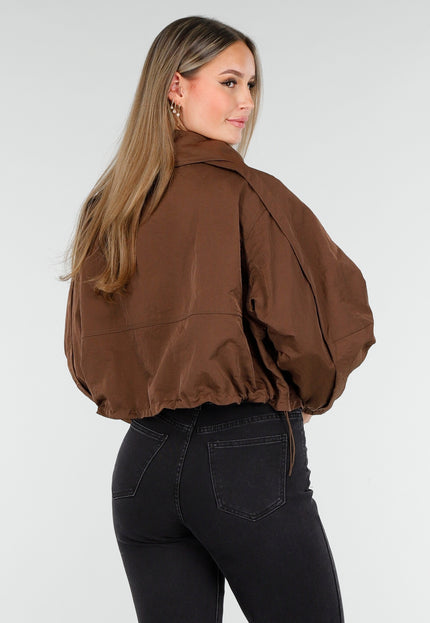 OP=OP.! Bruine Cropped Windbreaker