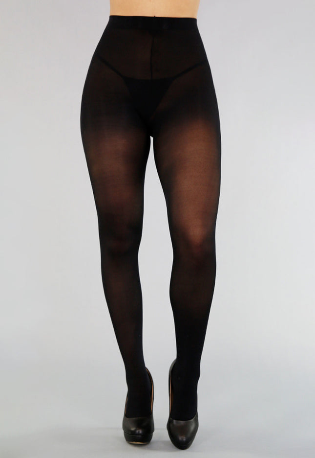 OP=OP! Corrigerende Zwarte 50 Den Panty